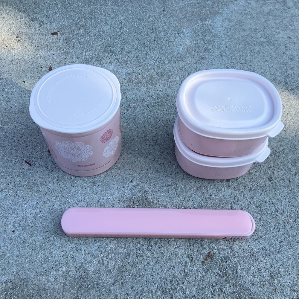 zojirushi insulated stainless steel bento set